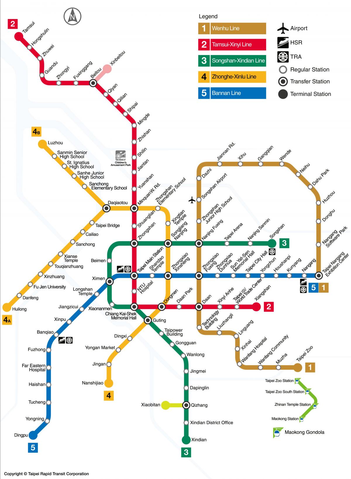 метроны газрын зураг тайвань