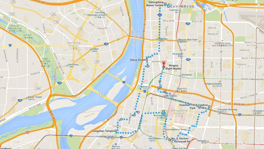 Тайпей ubike газрын зураг