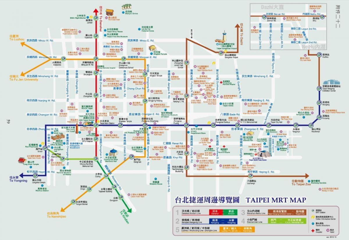 Тайпей метроны газрын зураг татах