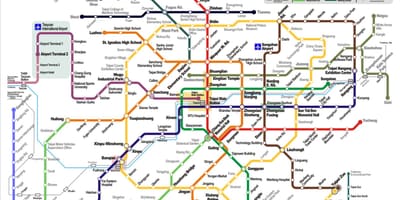 Метро Тайпей газрын зураг