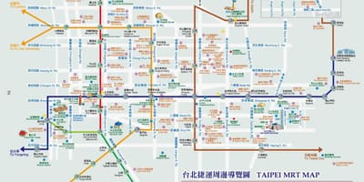 Тайпей метроны газрын зураг татах