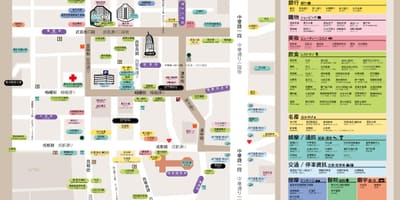 Ximending худалдааны дүүргийн газрын зураг